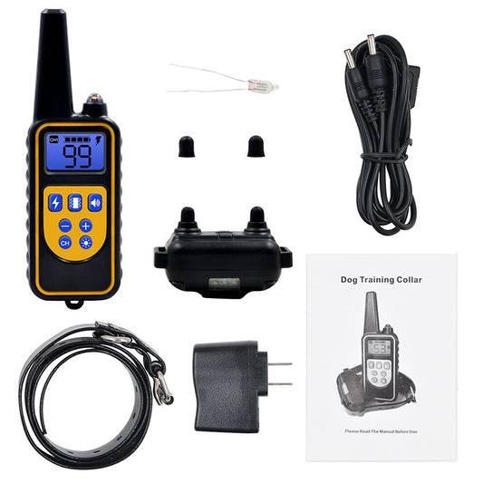 Remote Control Dog Training Collar for Bark Control & Obedience