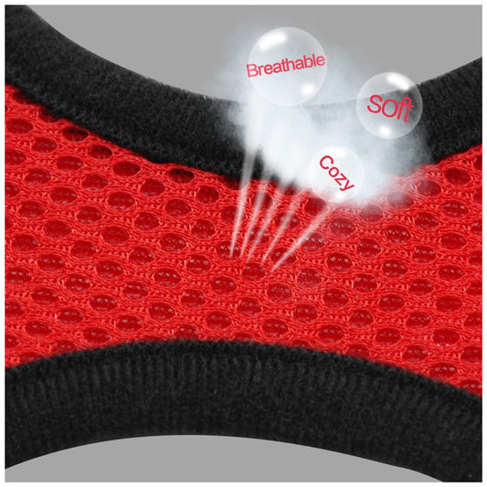 Pet Car Seat Belt Leash with Breathable Mesh Harness